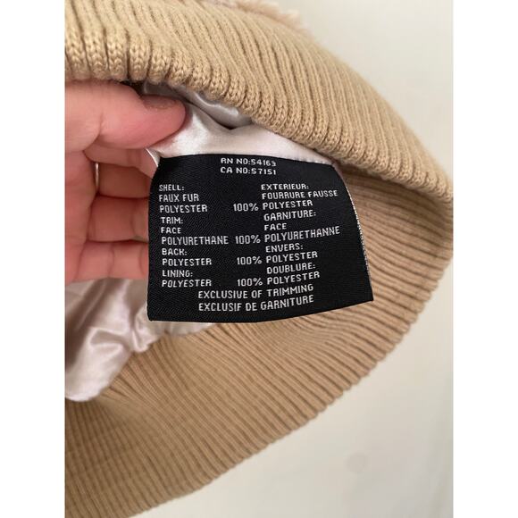 Women Andrew Marc New York Y2K Boho Faux Fur Gold Zipper Vest W/Pockets-Medium - Picture 6 of 6